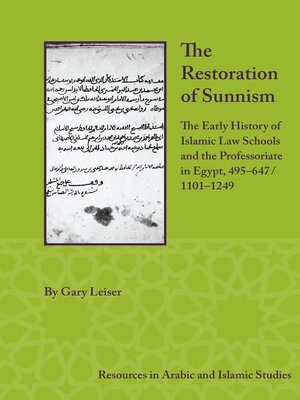 cover image of The Restoration of Sunnism
